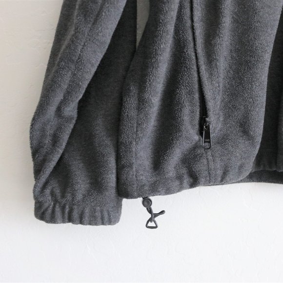 Columbia Fleece Sweater Gray Mens Large Full Zip Jacket - Picture 4 of 8